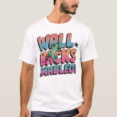 Muurhacks ingeschakeld - Grappige Gaming Hagedis P T-shirt (Voorkant)