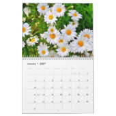 Muurkalendar per maand met bloemen kalender (Jan 2027)