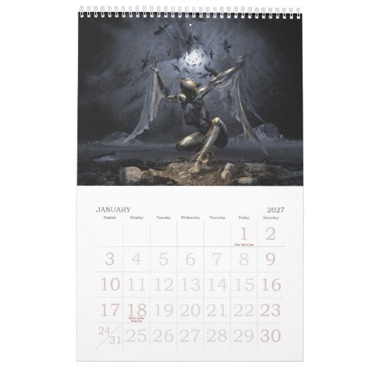 Muurkalender "Angels and Demons" 2013 Kalender (Jan 2027)