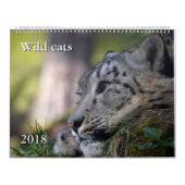 Muurkalender met foto's van wilde katten kalender (Hoes)