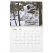 Muurkalender voor favoriete vallende wateren kalender (Feb 2026)