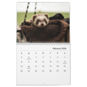 Muurkalender voor fretten kalender (Feb 2026)