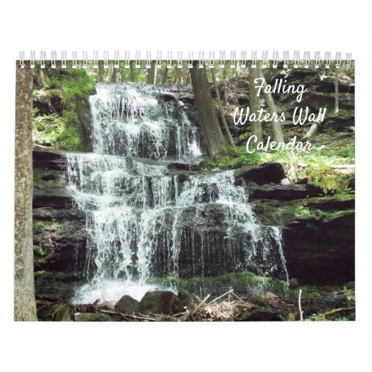 Muurkalender voor vallende wateren kalender (Hoes)