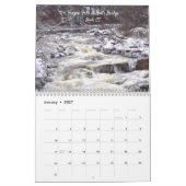 Muurkalender voor vallende wateren kalender (Jan 2027)