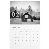 Muurkalender - Zwart-wit Landschapsfoto's Kalender (Feb 2027)