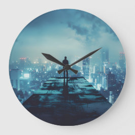 Muurklok, 10,75" ronde acryl grote klok
