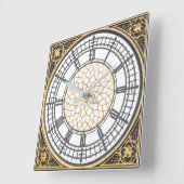 Muurklok Big Ben Display Vierkante Klok (Hoek)