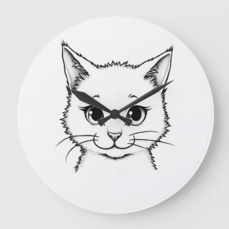 Muurklok - Cat, Kat Grote Klok