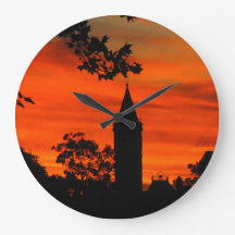 Muurklok Geschiedenis Zonsondergang Stilstaand in 