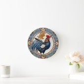 Muurklok haan mozaïek ronde klok (Huis)