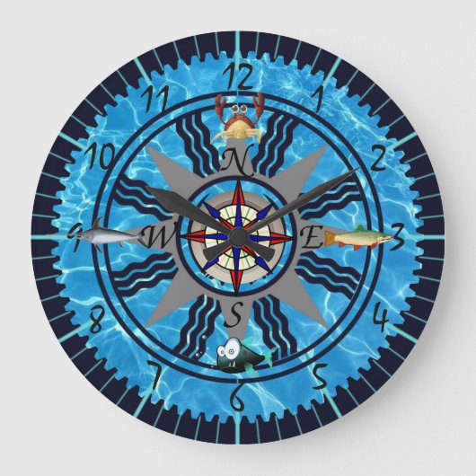 Muurklok in de zee van Sailor Grote Klok (Voorkant)