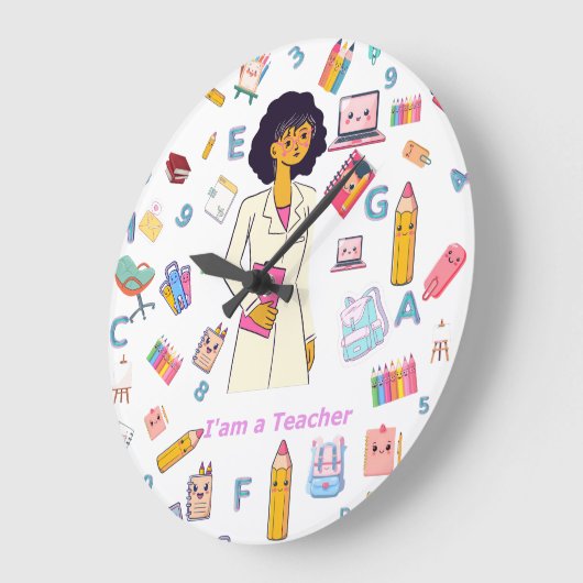 Muurklok leraar grote klok (Hoek)