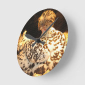 Muurklok met Duitse Spitzhauben-kip Ronde Klok (Hoek)