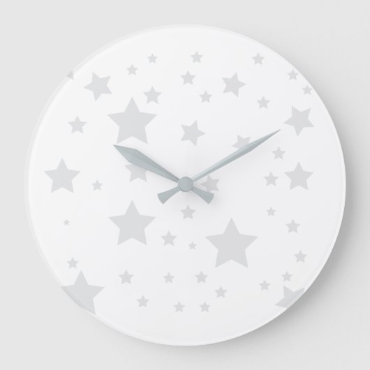 Muurklok met sterren grote klok (Voorkant)