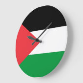 Muurklok met vlag van Palestina Grote Klok (Hoek)