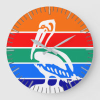Muurklok met vlag van St. Petersburg, Florida