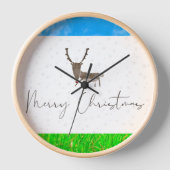 Muurklok ontworpen voor Kerstmis (Voorkant)