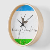 Muurklok ontworpen voor Kerstmis (Hoek)