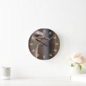 Muurklok van 5 uur in Ostrich Ronde Klok (Huis)