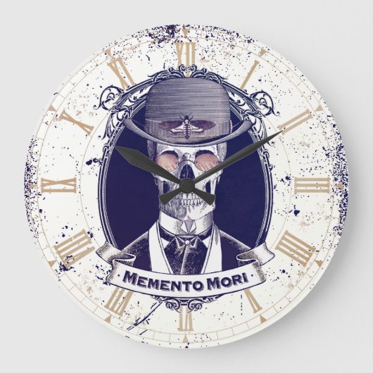  muurklok van Memento Mori Grote Klok (Voorkant)
