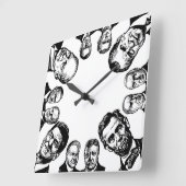 Muurklok van republikeinse Presidenten Vierkante Klok (Hoek)