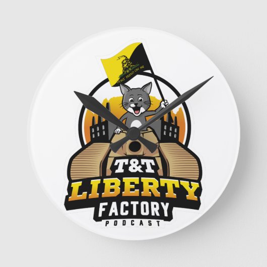 Muurklok van T&T Liberty Factory Ronde Klok (Voorkant)