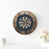muurklok voor dart board grote klok (Huis)