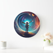 Muurklok voor dromer grote klok (Huis)