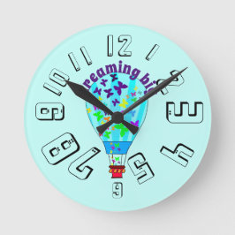 Muurklok voor kinderkamers ronde klok