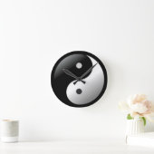 MuurkLok Yin Yang  Ronde Klok (Huis)