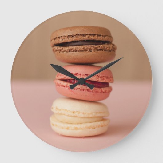 Muurklokken van Macaroons Grote Klok (Voorkant)