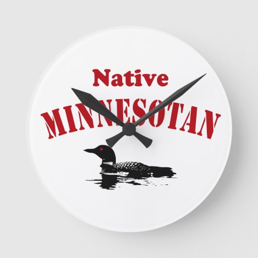 Muurklokken van Minnesota Ronde Klok (Voorkant)