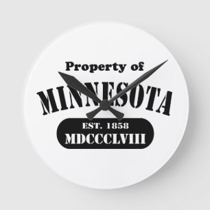 Muurklokken van Minnesota Ronde Klok