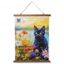  muurkunst, Bloemenmuur opknoping,