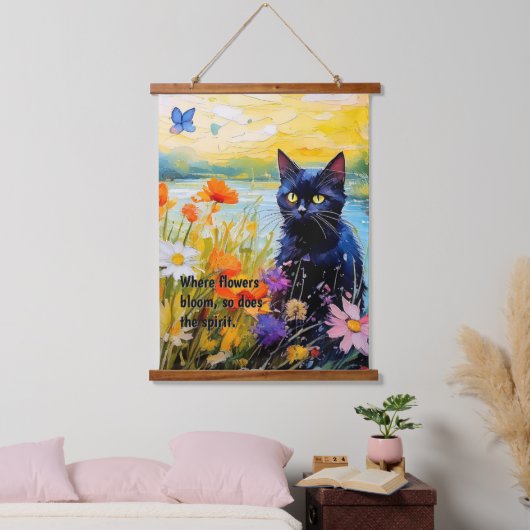  muurkunst, Bloemenmuur opknoping, Hangend Wandkleed (Slaapkamer)