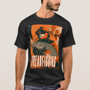 Muurkunst - briefkaart - Poster: Spearfishing Avon T-shirt