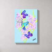 Muurkunst; Dag met een Humming Bird Canvas Afdruk (Voorkant)