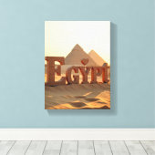 Muurkunst & Decor Egypte Canvas Afdruk (Insitu (Houten vloer))