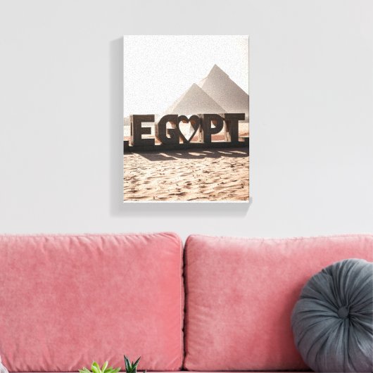 Muurkunst & Decor Egypte Canvas Afdruk (Insitu (Woonkamer))