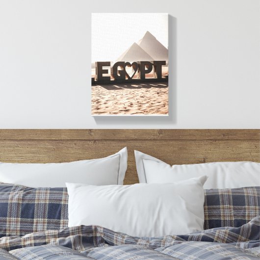 Muurkunst & Decor Egypte Canvas Afdruk (Insitu (Slaapkamer))