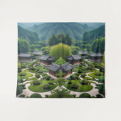 Muurkunst die vrede fluistert - Schilderachtig ber Wandkleed (Voorkant (horizontaal))