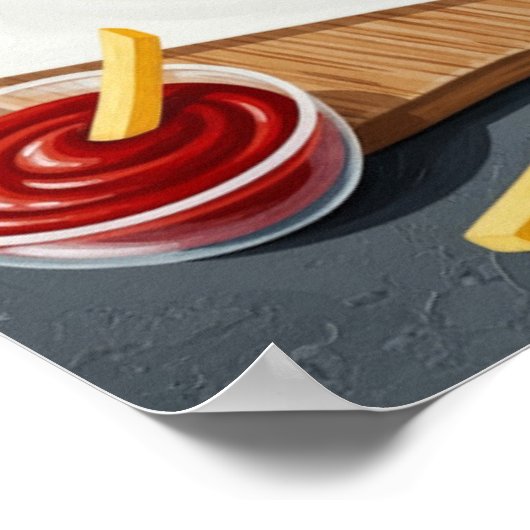 Muurkunst. Fastfood. Poster (Hoek)