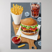 Muurkunst. Fastfood. Poster (Voorkant)