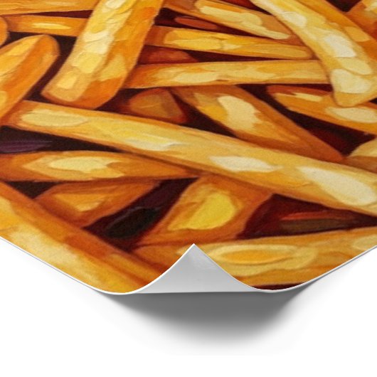 Muurkunst. Frites. Poster (Hoek)