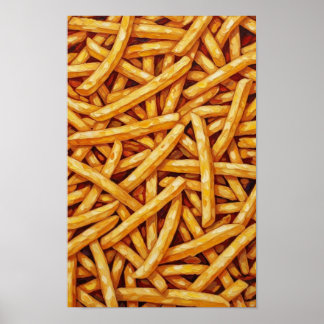 Muurkunst. Frites. Poster