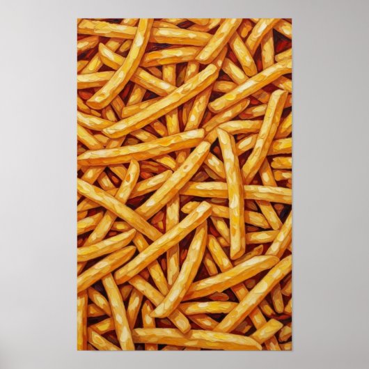 Muurkunst. Frites. Poster (Voorkant)
