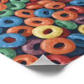 Muurkunst. Kleurrijk ontbijt. Poster (Hoek)