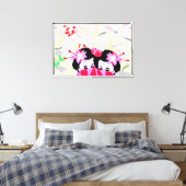 Muurkunst: Liefdeslied Canvas Afdruk (Insitu (Slaapkamer))