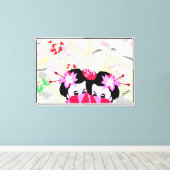 Muurkunst: Liefdeslied Canvas Afdruk (Insitu (Houten vloer))