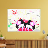 Muurkunst: Liefdeslied Canvas Afdruk (Insitu (Woonkamer))